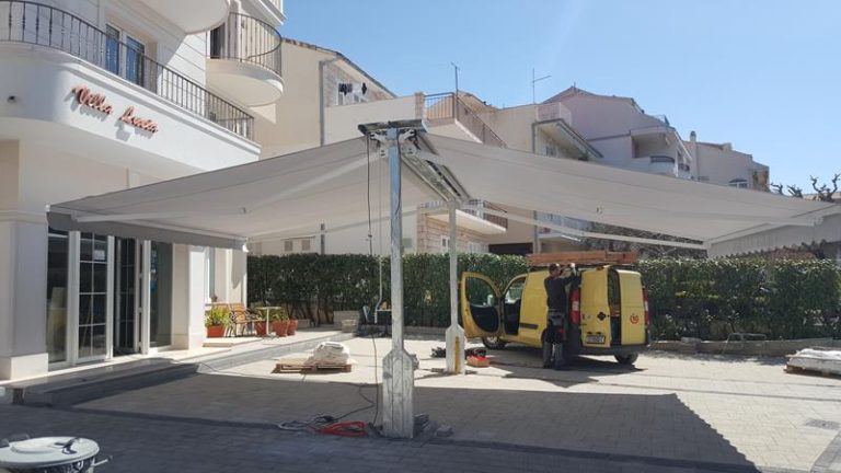 Zglobna tenda za terasu – Nešto Novo Split
